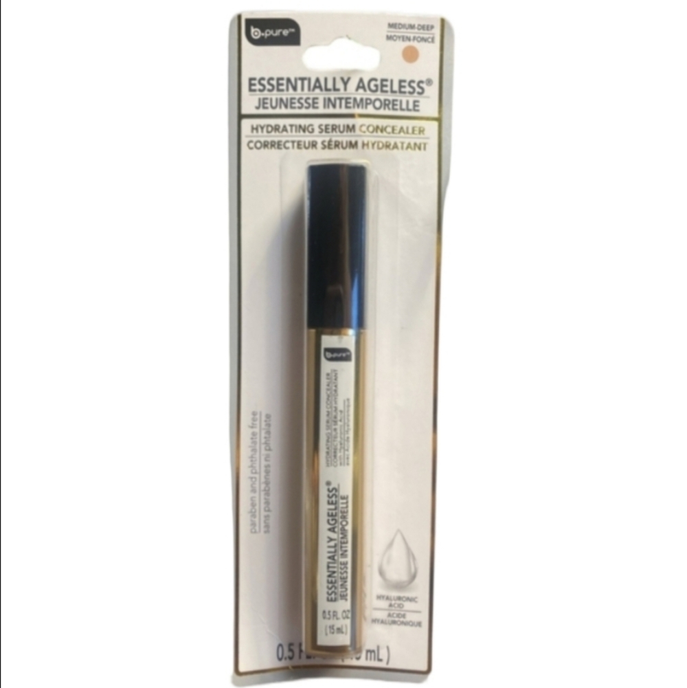 B.pure Essentially Ageless Hydrating Serum Concealer Medium-Deep .05 Oz
